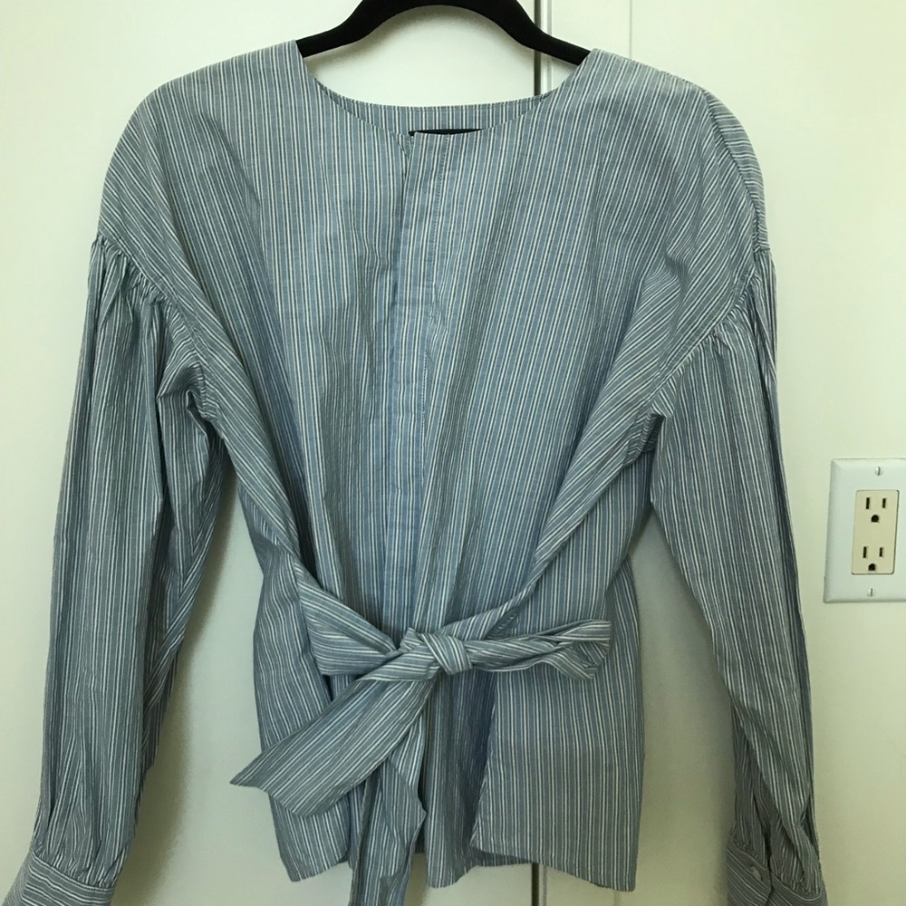 Women's Blue Striped Top